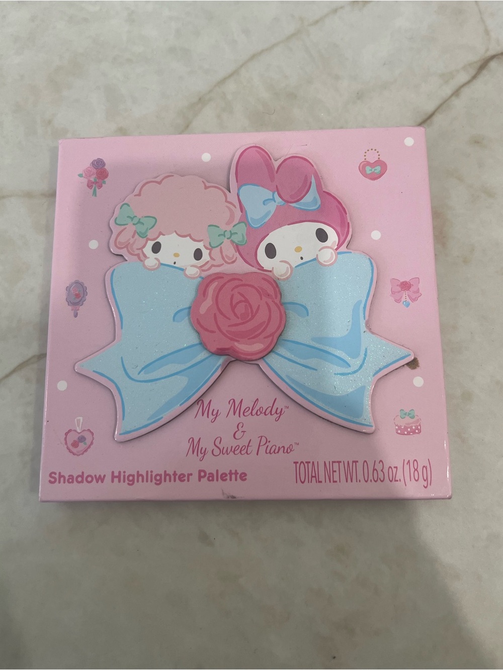 NEW My Melody & My Sweet Piano Shadow Highlighter Palette